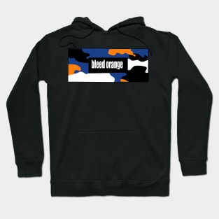 bleed orange army pattern Hoodie